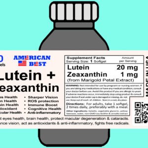 Lutein + Zeaxanthin <br>( 90 Softgels)
