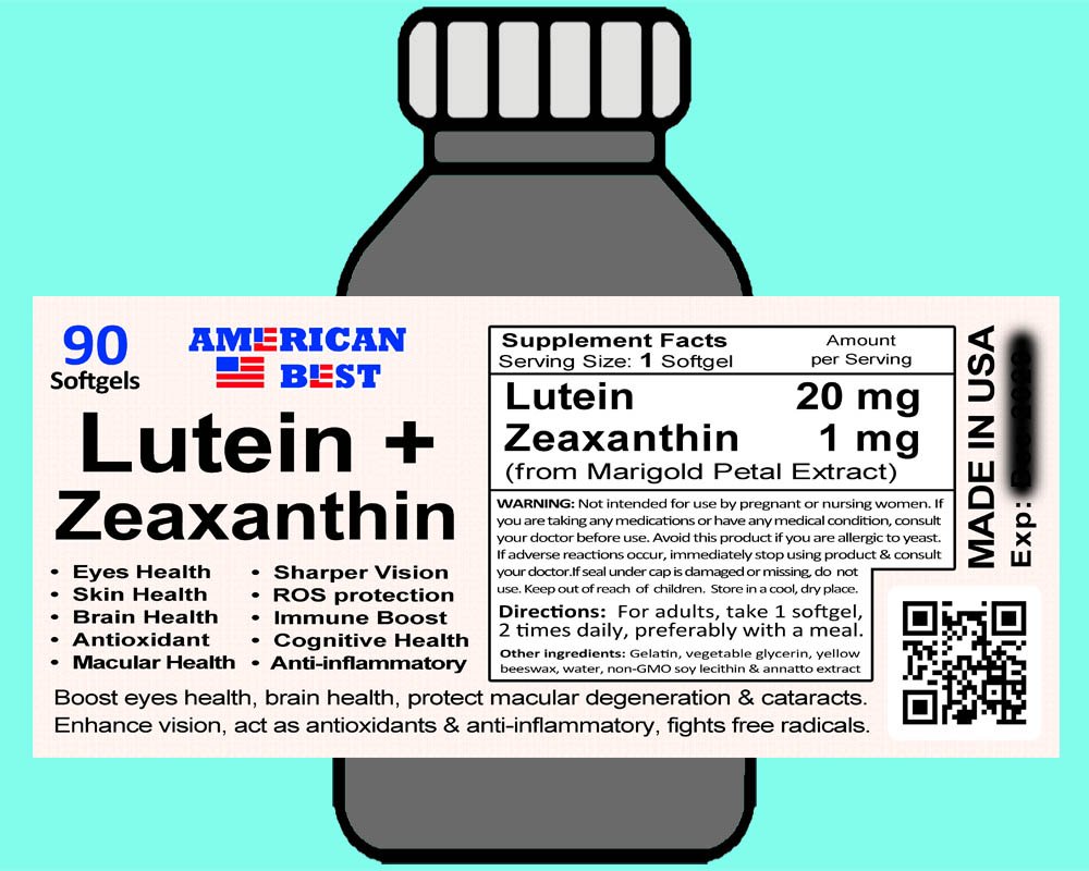 Lutein + Zeaxanthin <br>( 90 Softgels)