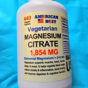 Vegetarian <br> Magnesium Citrate <br> 210 mg (440 tablets)